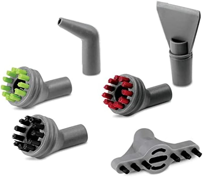 Sionlan 6 Pack for Bissell SteamShot Hard Surface steam Cleaner 39N7A 39N7V 39N7H 2994B Replacement Parts (3 Hard Brushes + 1 Wall Crevice Brush + 2 Multi-Surface Tools)… - Image 1